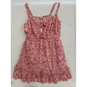 New w/Tags! American Eagle Pink And Orange Floral Sundress Women’s XL Cute